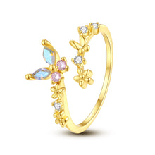 Load image into Gallery viewer, Butterfly Ring For Women Girls