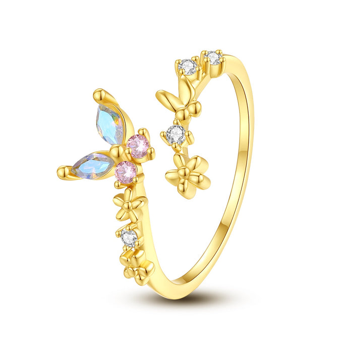 Butterfly Ring For Women Girls