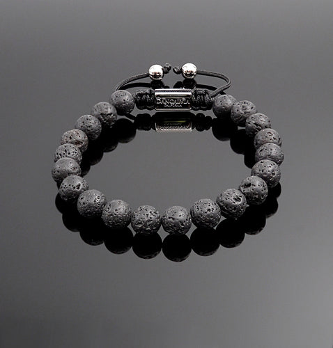 Unisex Lava Rock Bracelet Essential Oil Diffuser Bracelet Braided Natural Stone Bracelet